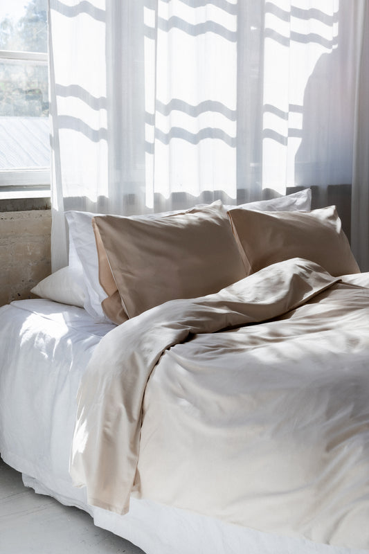 Trikoopussilakanasetti, Soft beige